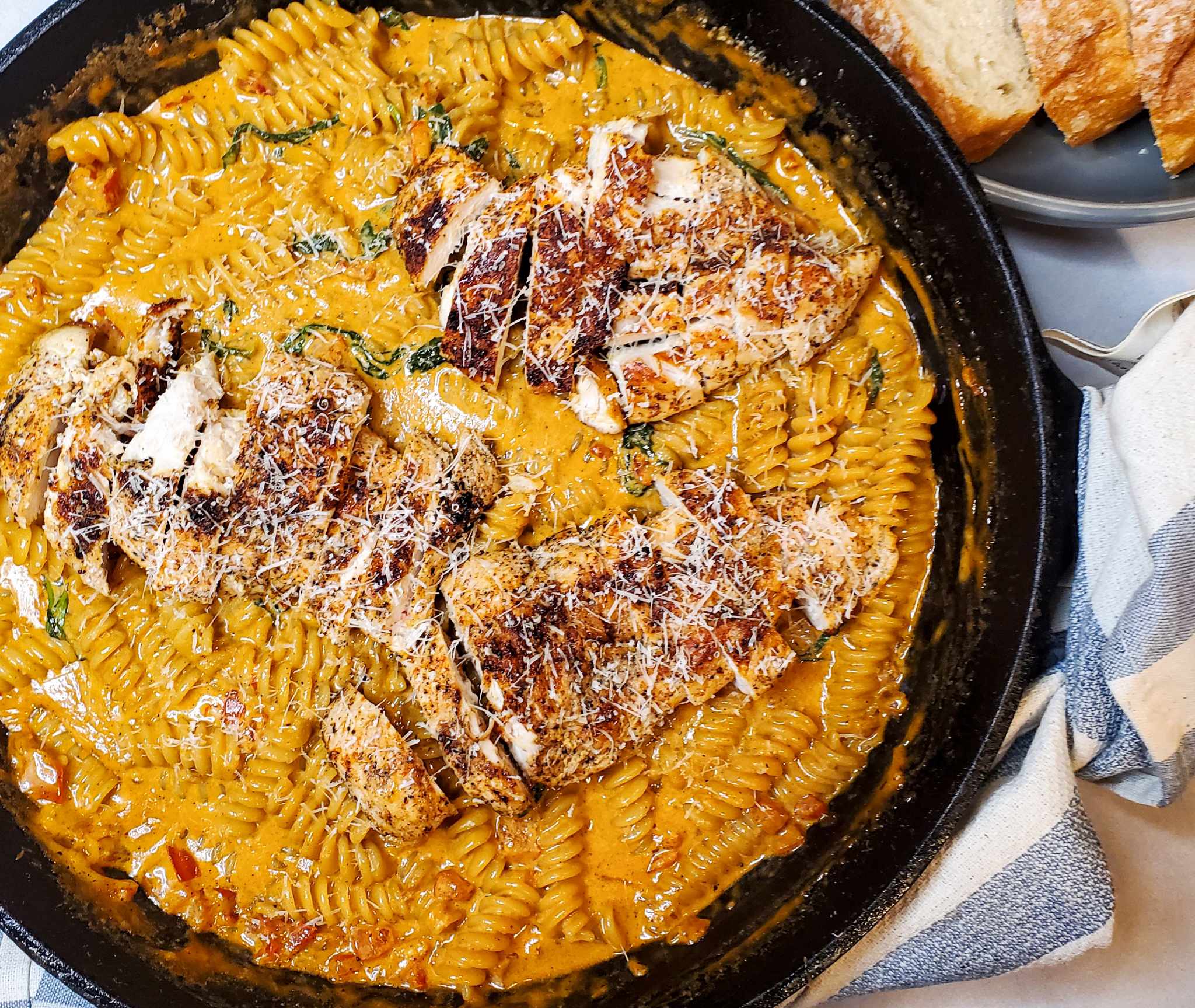 One-pan Tuscan pasta recipe