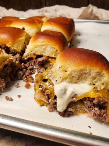 Ground beef sliders
