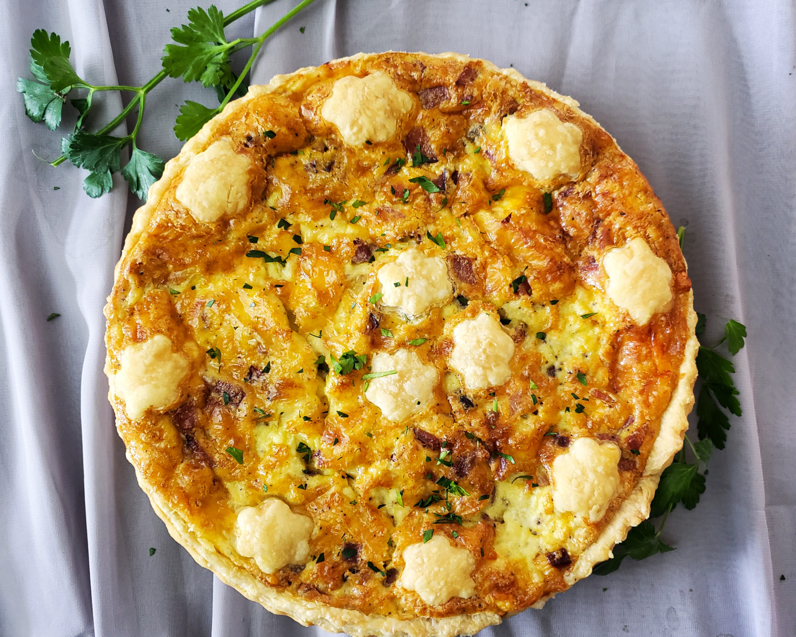 Ham & Swiss-Gruyere Cheese Tart! - She's Got The Cooks