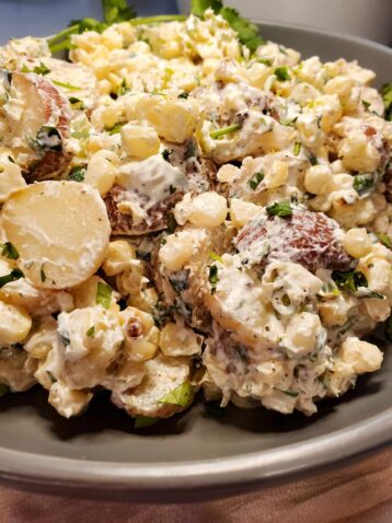 corn and potato salad