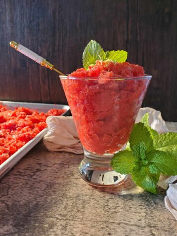 strawberry granita