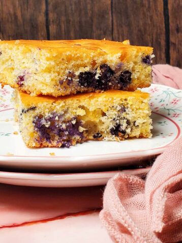 Blueberry cornbread