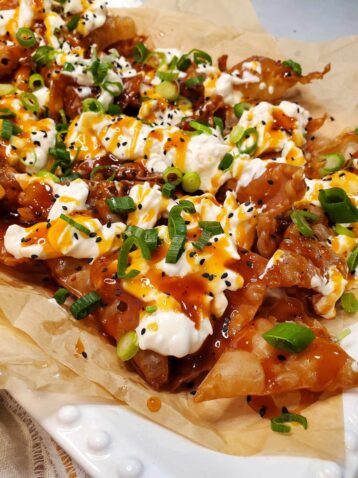 Crab rangoon nachos