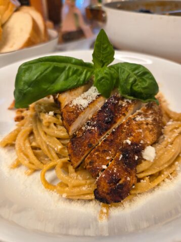 blackened chicken alfredo